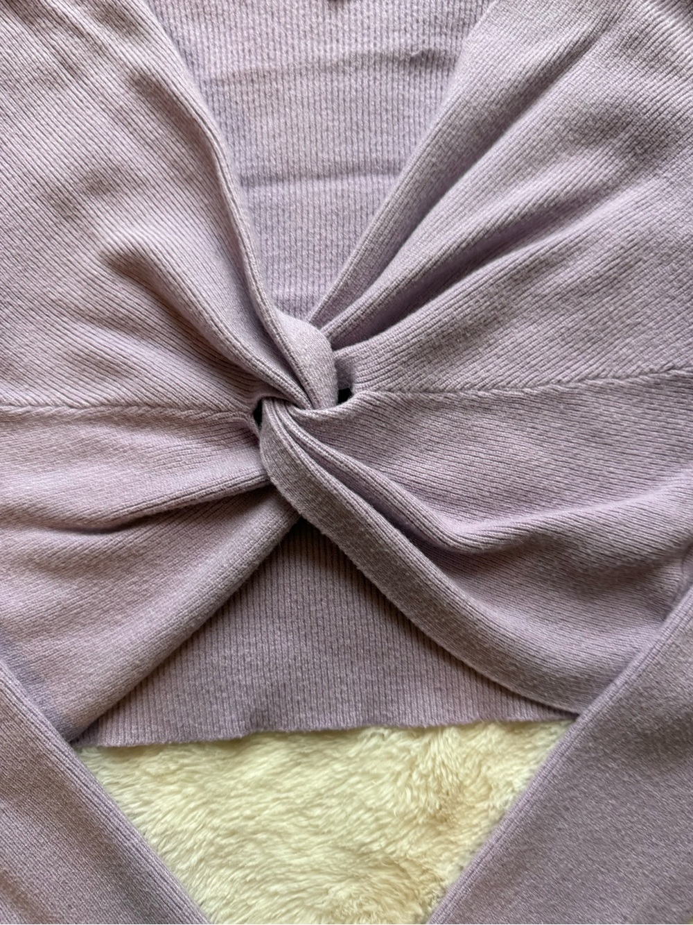 iris Lavender Ribbed Knit Top - Picture 3 of 3